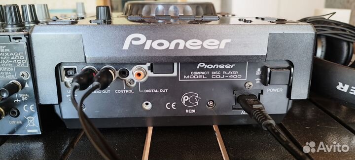 Pioneer cdj400 + djm400 комплект +кейс