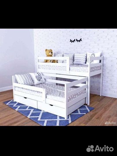 Детская двухъярусная кровать Софа 2(выкатная)