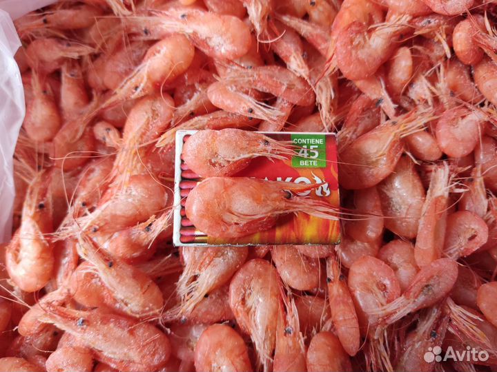 Свежайшая вареномороженная азовская креветка оптом