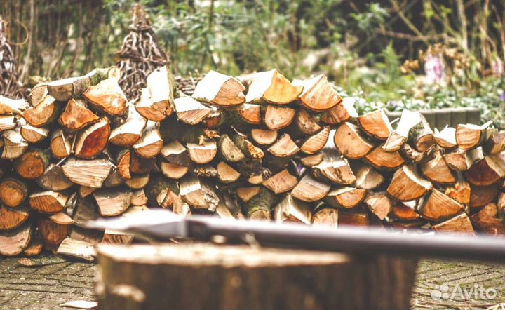 Дрова в мешках
