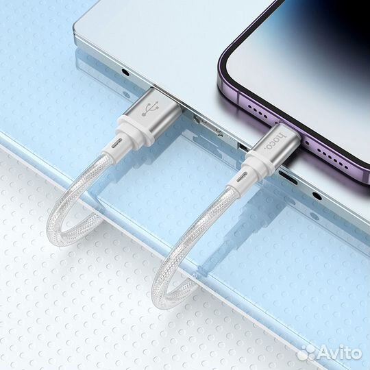 Кабель USB x Lightning Hoco. X98 (2.4A/1m.) Crysta