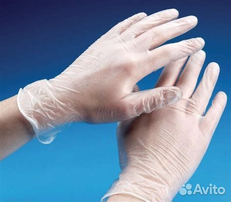 Перчатки виниловые