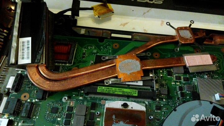 Трубки системы охлаждения ноутбука Asus K53S