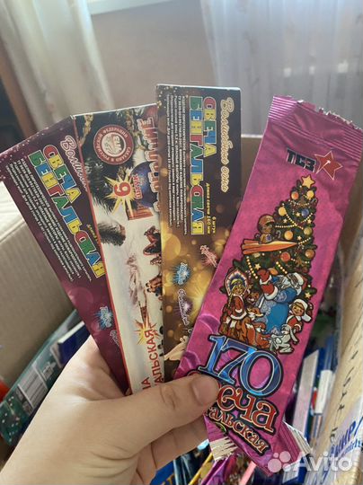 Коробка бенгальский огней