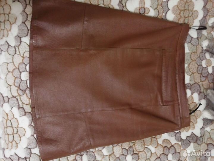 Юбка из натуральной кожи