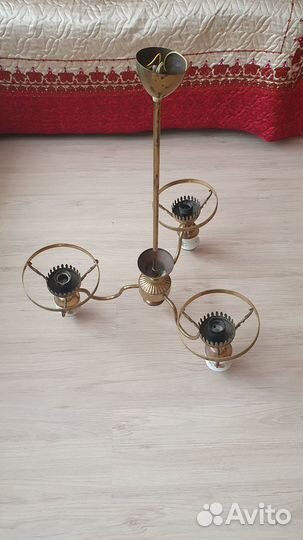 3-х рожковая Люстра советского времени