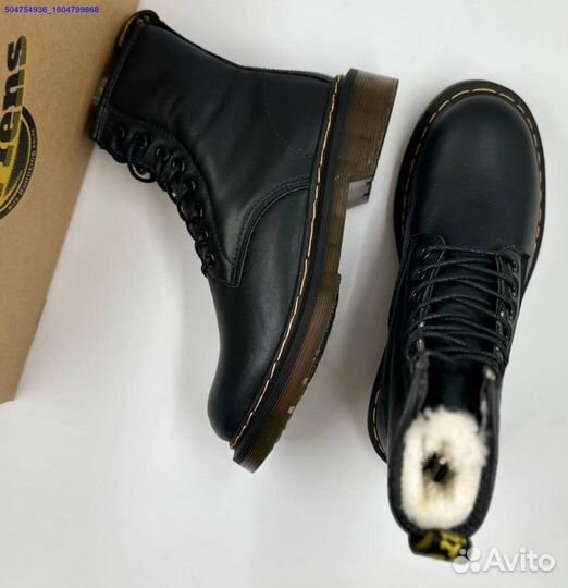 Ботинки Dr. Martens с мехом (Арт.73563)