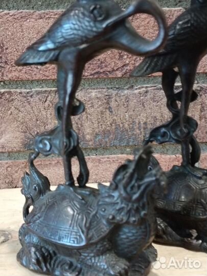 Подсвечники черепаха-дракон