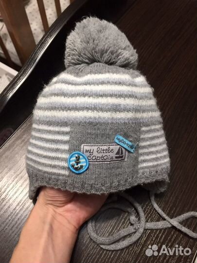 Шапка зимняя для новорожденного Размер 40 - 42