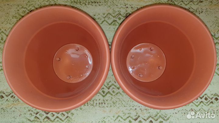 Большие пластиковые горшки для цветов