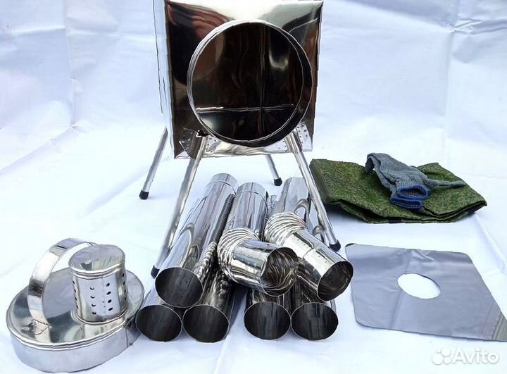 Печь для палатки Пошехонка Малая на 15 л