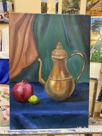 Картина холст масло натюрморт