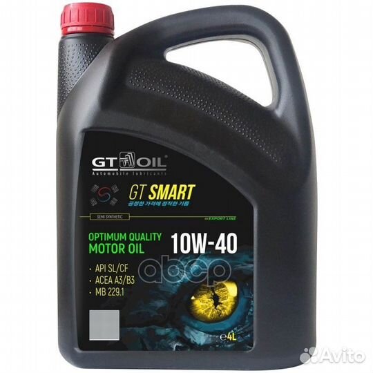 Масло моторное 10W40 GT OIL 4л полусинтетика GT