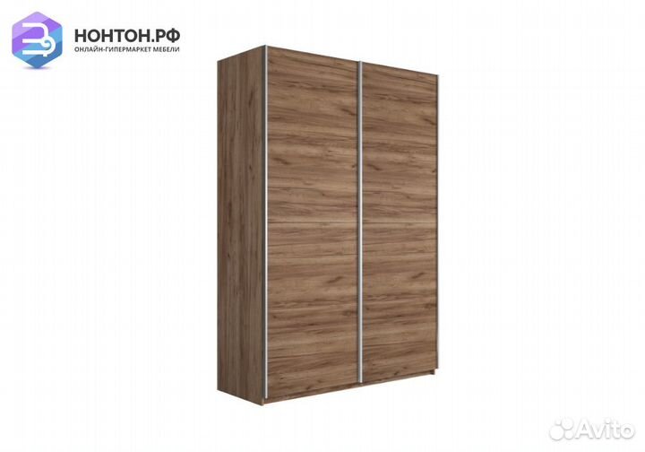 Шкаф-купе 2-х створчатый Прайм крафт табачный