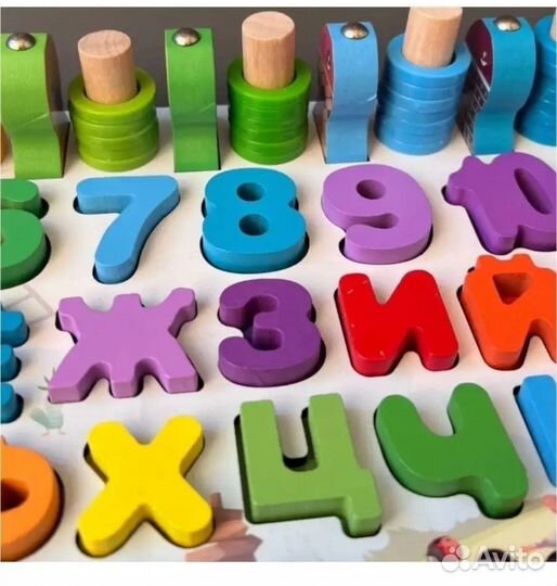 Азбука, цифры, игрушка монтессори