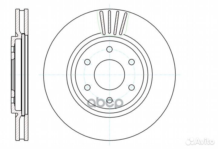 Диск тормозной вентилируемый G-brake GR-20612