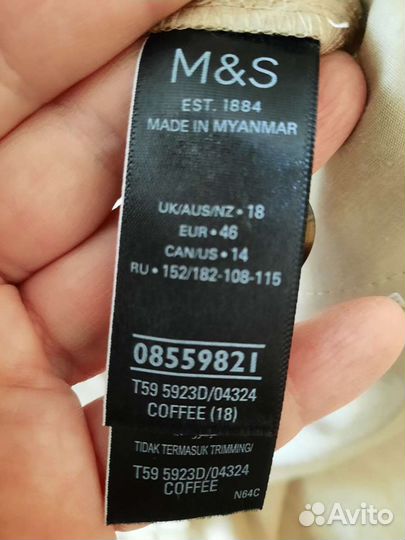 Комбинезон новый из льна с пуговицами M&S 18 р