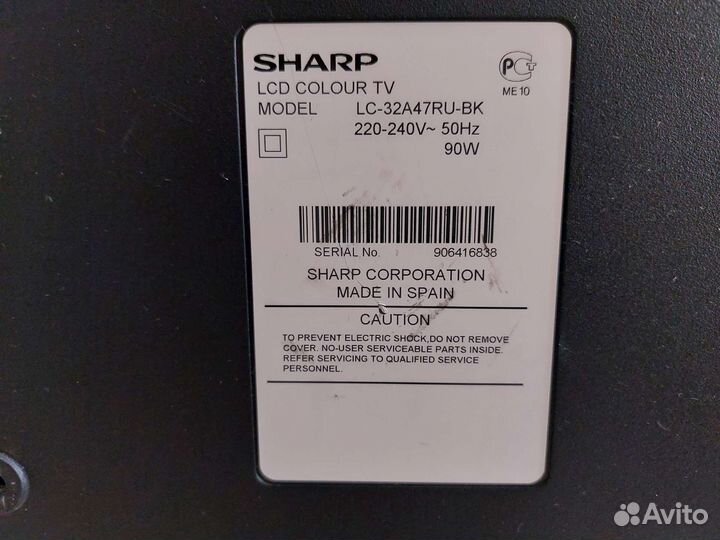 Телевизор sharp aquos, LC-32A47RU-BK