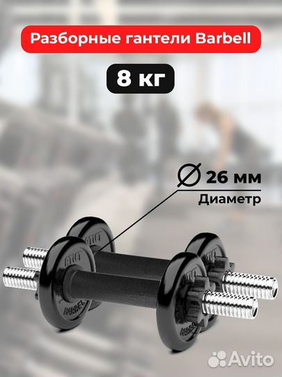 Гантели разборная MB Barbell MB-FdbM-At4 4кг 2шт