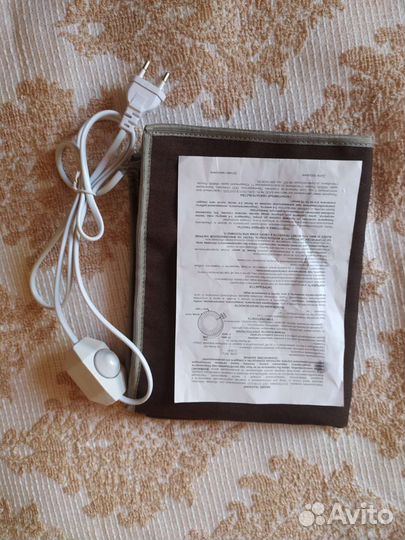 Электрогрелка-коврик тканевый