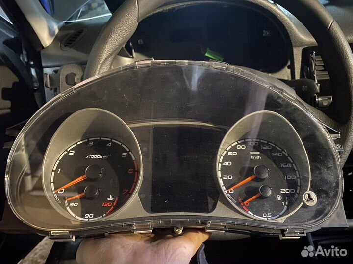 Приборная панель приора с навигацией