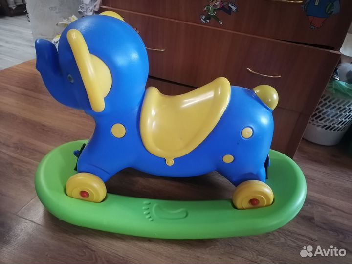 Слон качалка каталка 2 в 1