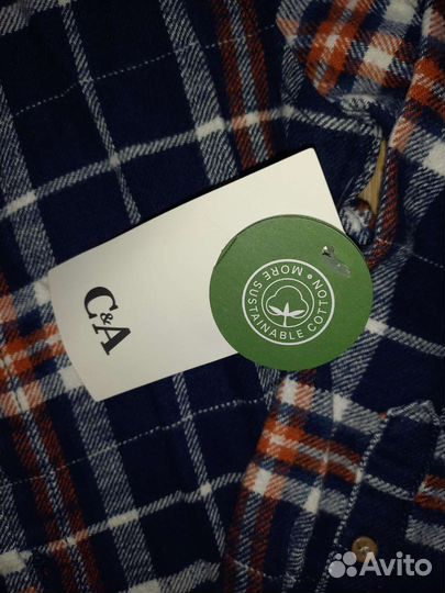 Фланелевая рубашка рост 134