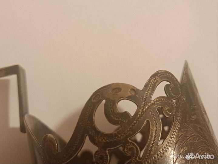 Подстаканник серебряный мюф 875 проба