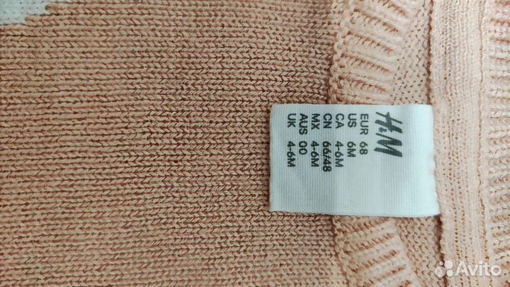 Джемпер h&m для девочки 68
