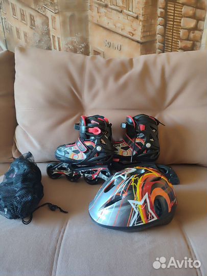 Роликовые коньки детские раздвижные