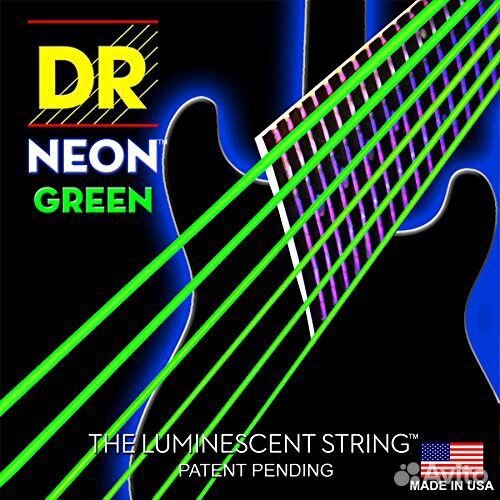 Струны для электрогитары DR NGE-10 Neon Зеленые