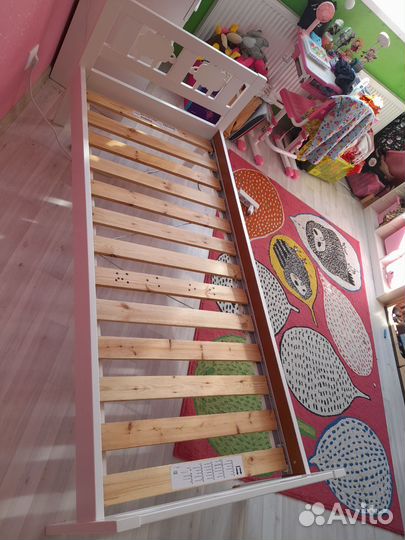 Детская кровать IKEA Криттер белая бу