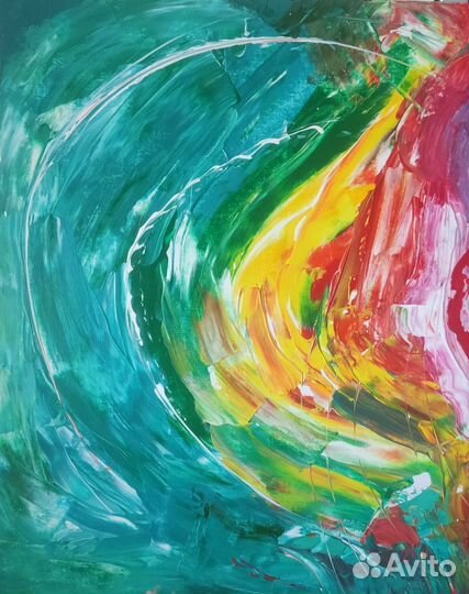 Картина абстракция акрил