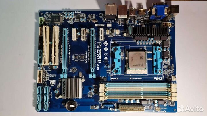 Материнская плата Gigabyte GA-F2A75-D3H, с A4-5300