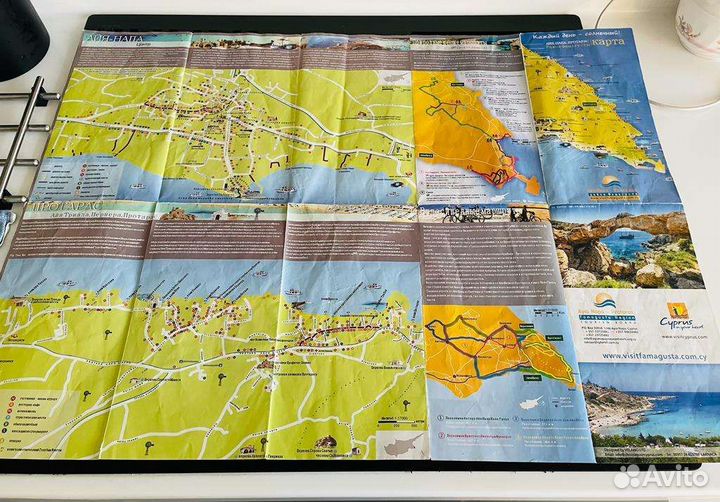 Карта Кипра Айя-Напа, Фамагуста