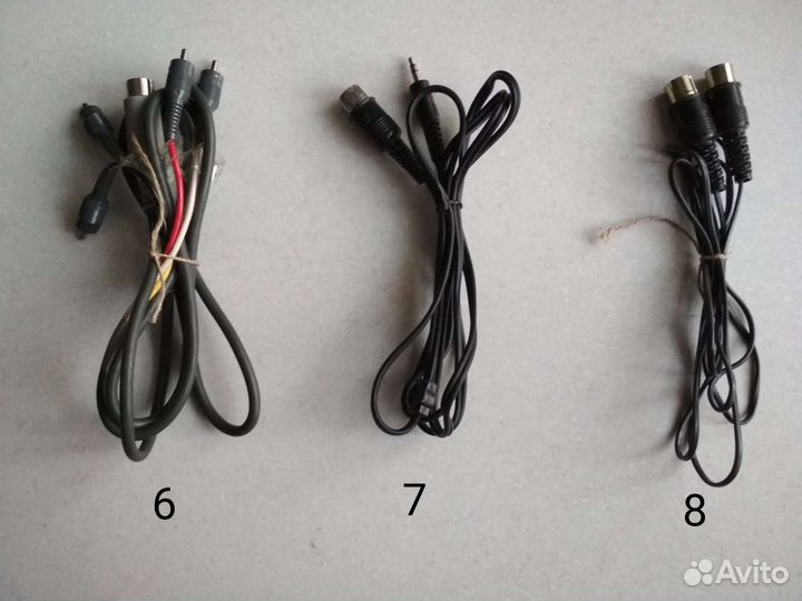 Шнуры а/видео: jack 3.5, RCA, s-video, DIN, скарт