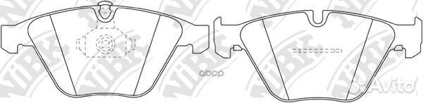 Колодки тормозные дисковые перед PN0222 NiBK