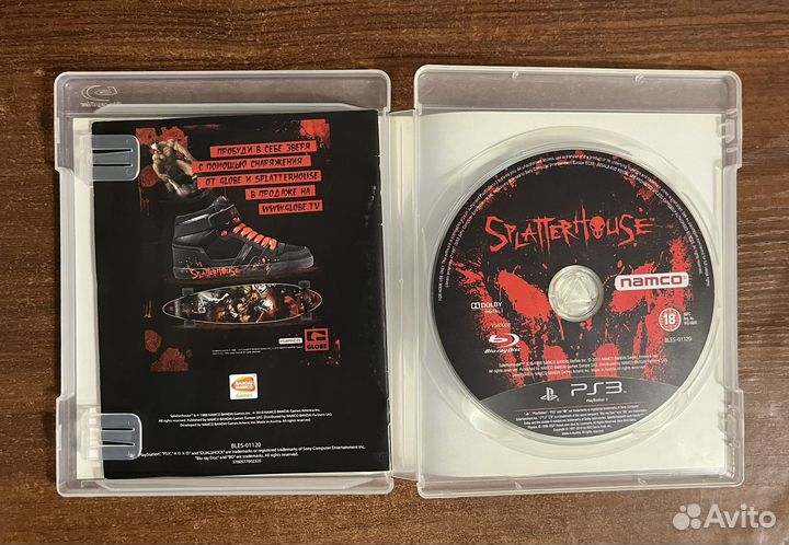 Игровой диск SplatterHouse,на PS3