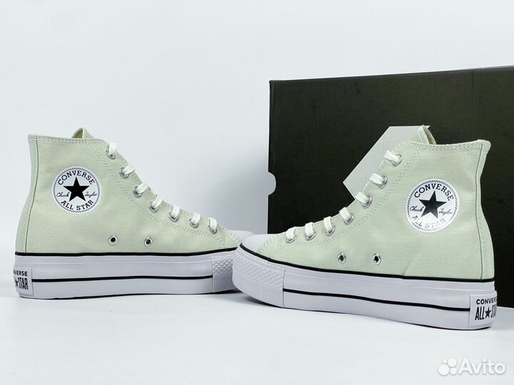 Converse All Star White High Platform