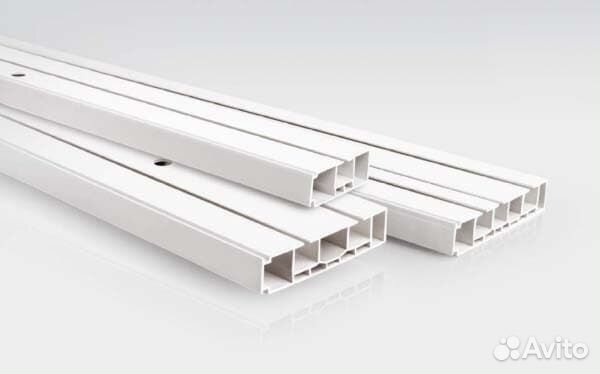 Карниз (шина) потолочный пластиковый. Фурнитура