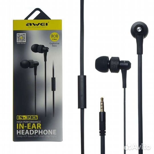 Проводные наушники Awei ES-390i high perfomance