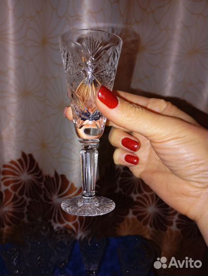 Фужер рюмка на ножке хрусталь на добор
