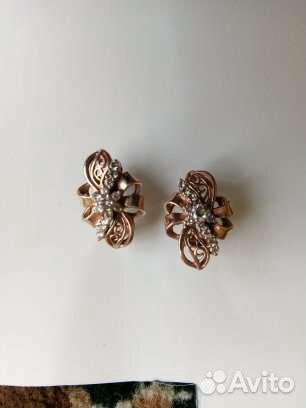 Золотые серьги