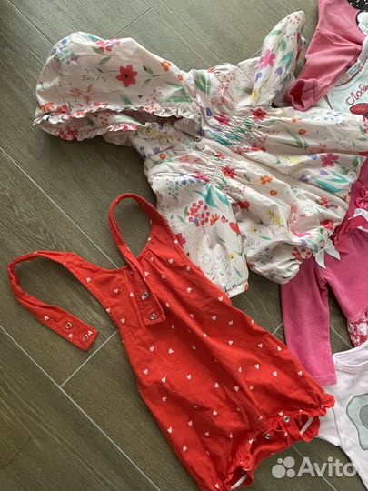 Пакет вещей на девочку 74, 80, 86 размера