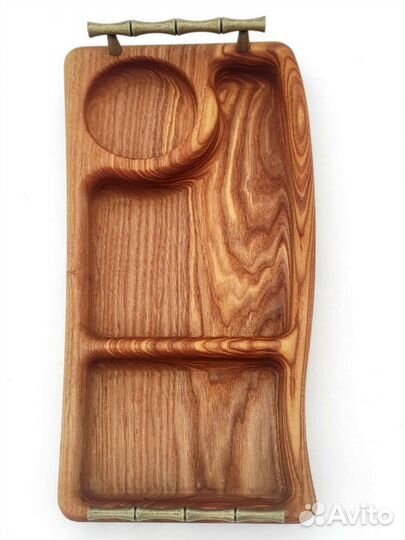 Поднос с ручками массив дерева