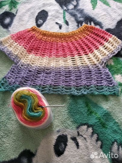 Туника,ручная работа крючком