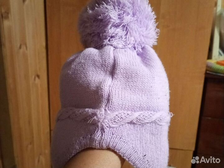 Шапка детская для девочки зимняя
