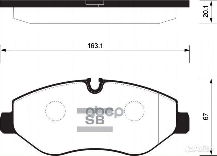 Колодки тормозные MB/VW sprinter/vito/crafter 9