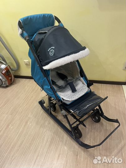 Санки-коляска Ника 7-1 как новые