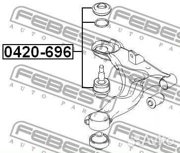 Опора шаровая переднего нижнего рычага